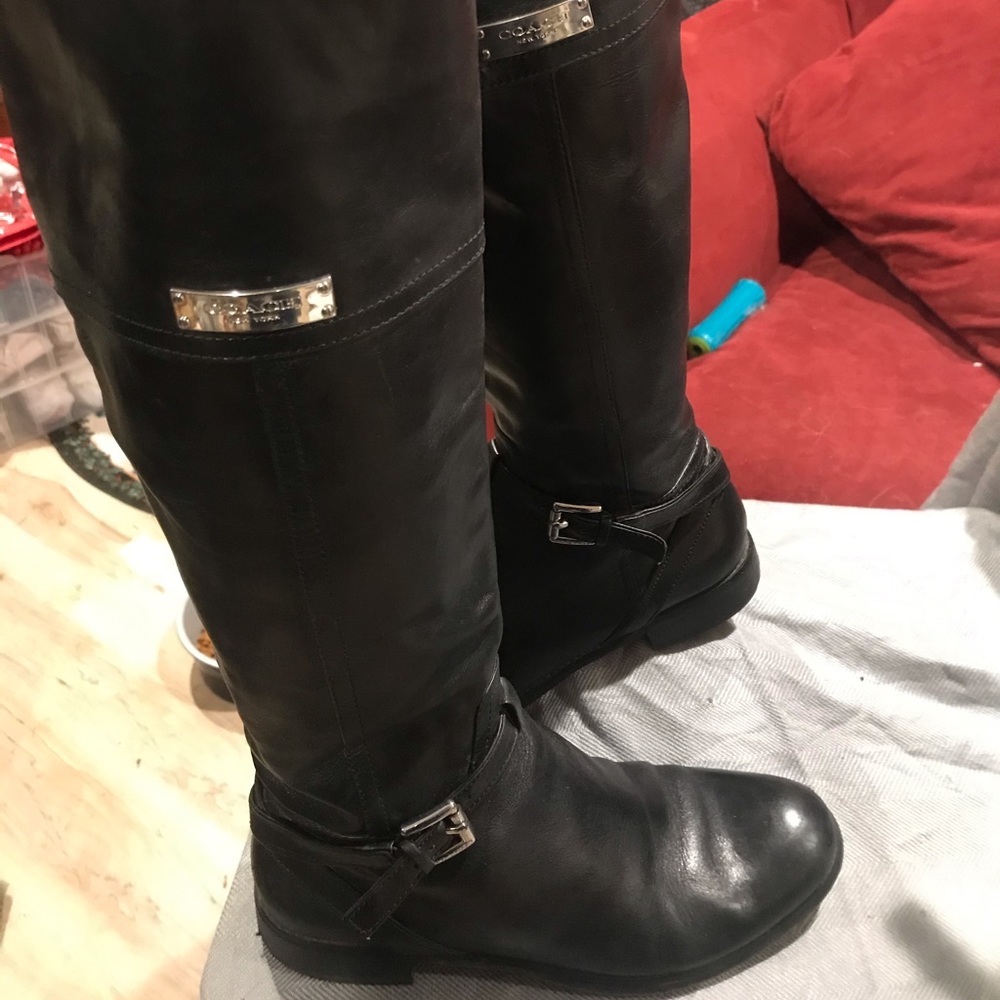 Coach Micha Riding boots black size 8
